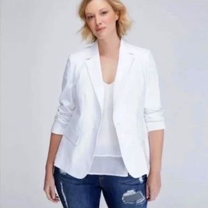 Lane Bryant white blazer